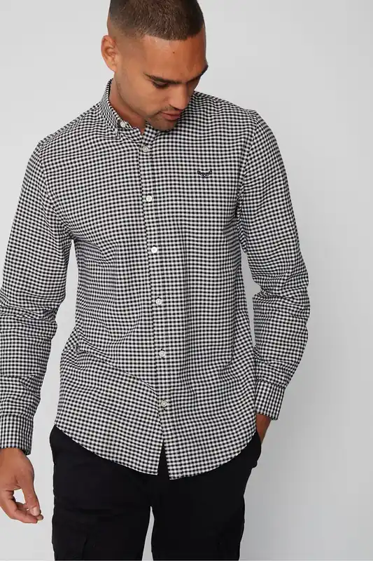 Luca' Cotton Long Sleeve Check Shirt - Threadbare