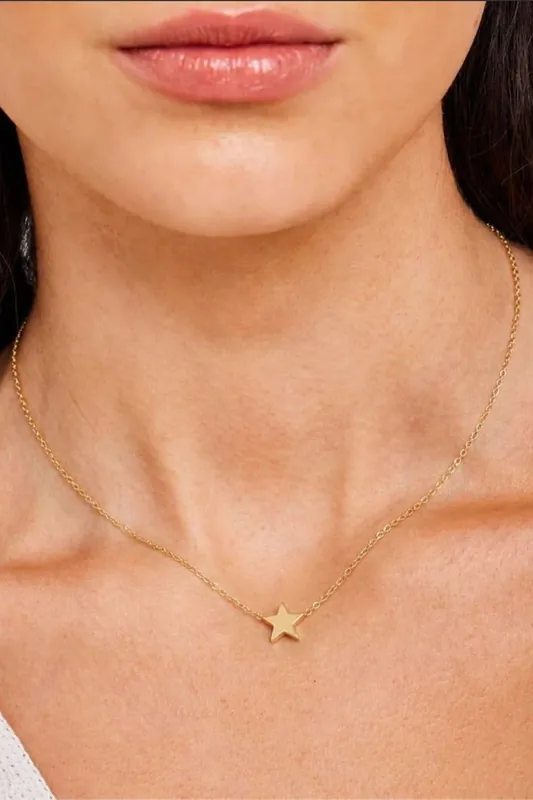 Gold Plated Star Necklace - Serla