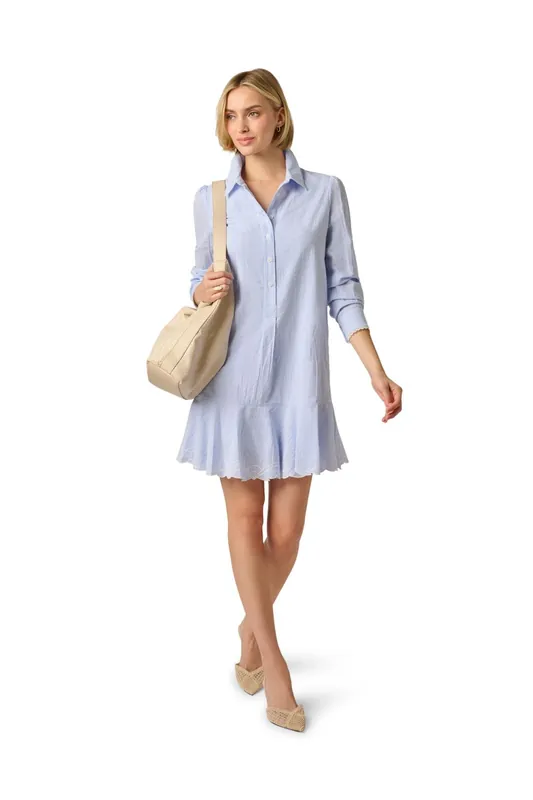 Stripe Shirt Shift Dress - Adrianna Papell