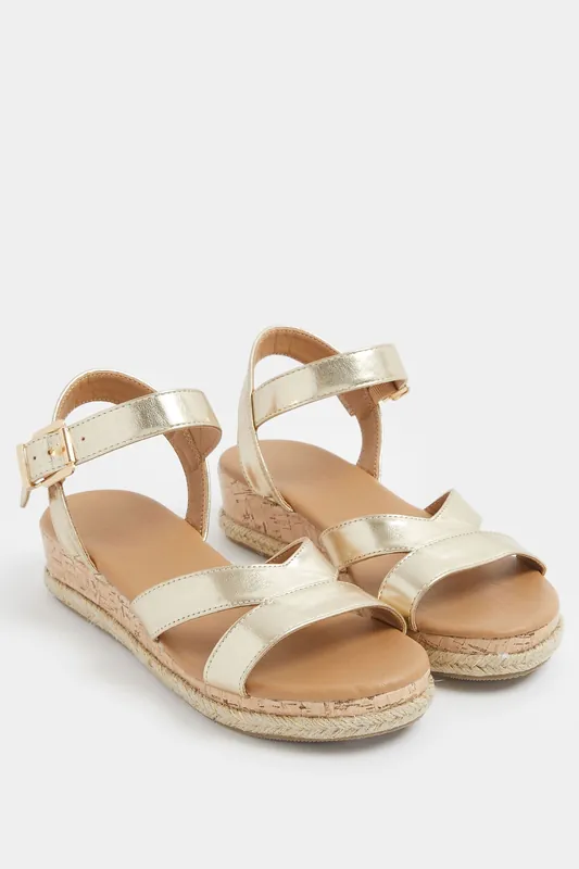 Plaited Wedge Sandals In Extra Wide EEE Fit - Yours