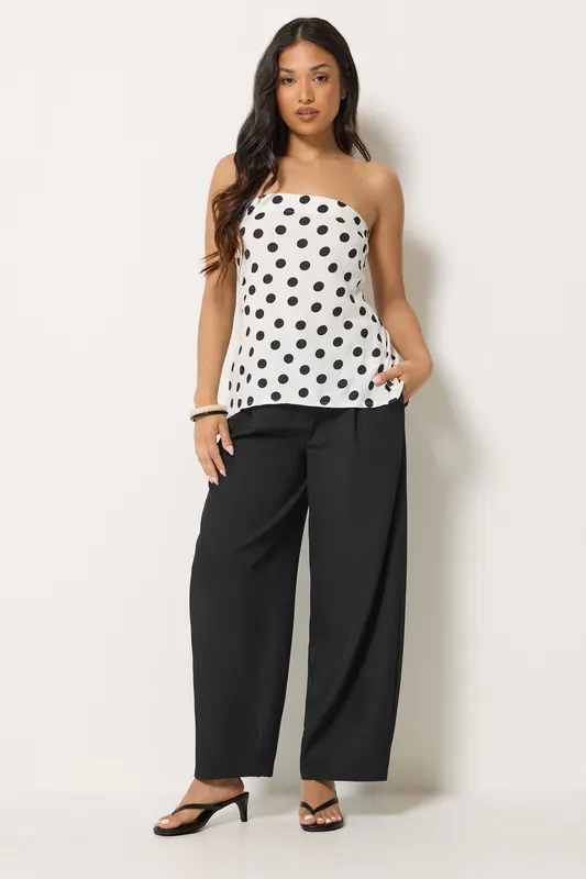 Petite Barrel Leg Trousers - PixieGirl