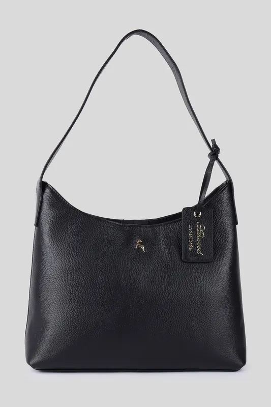 'Splendore di Milano' Real Leather Hobo Shoulder Bag - Ashwood Leather