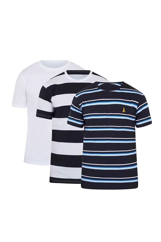 3 Pack Cotton Crew Neck T-Shirts