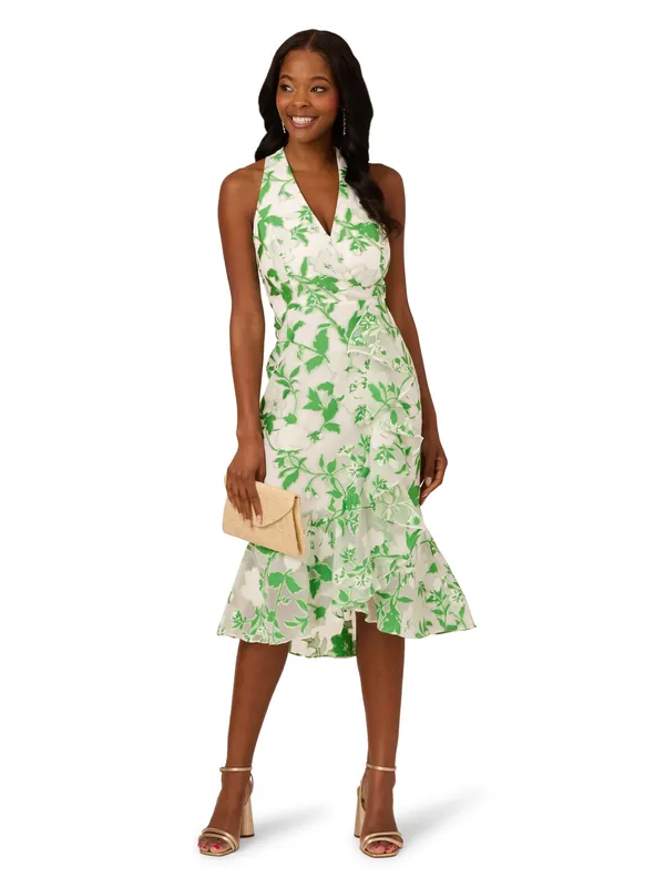 Organza Jacquard Dress - Adrianna Papell