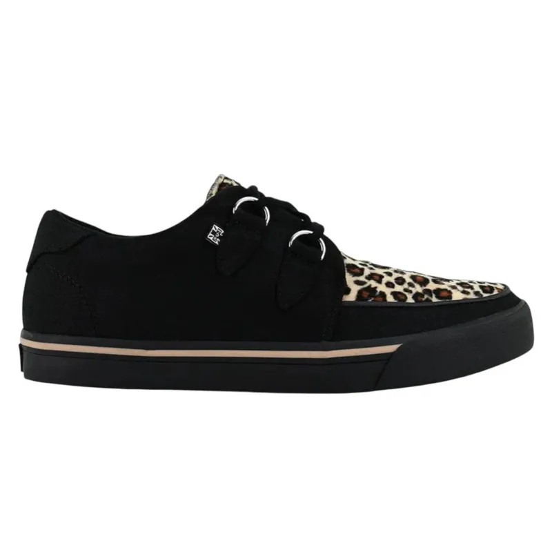 Pointed Creeper Leopard Canvas Platform Shoes - TruClothing