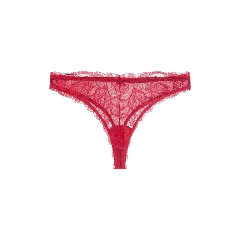 Perfect Lace Red Thong - Dorina
