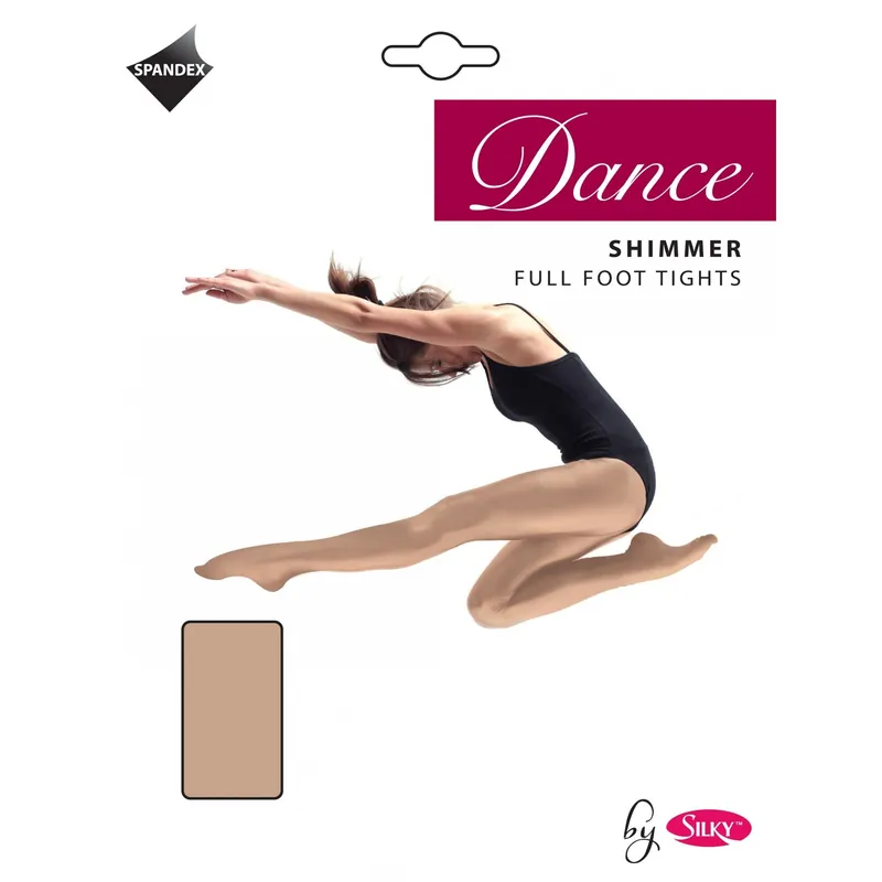 Dance Shimmer Full Foot Tights (1 Pair) - Silky