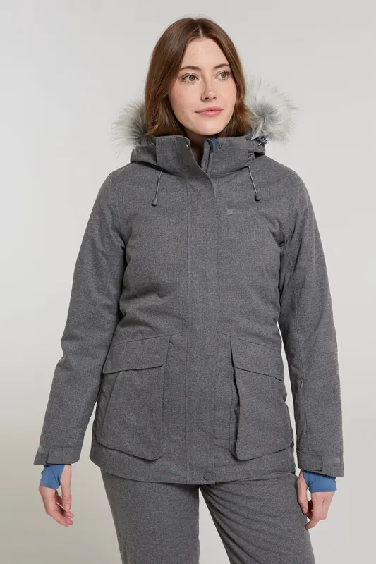 Snow II' Waterproof Padded Detachable Hood Ski Jacket - Mountain Warehouse