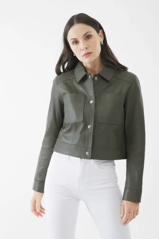 Real Leather Lillian Jacket - Bolongaro Trevor