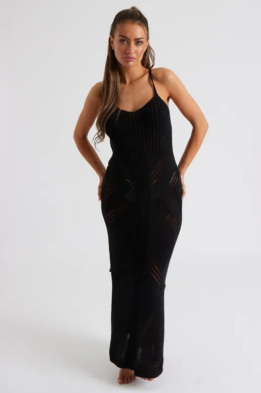 Pointelle Knit Midaxi Dress - Urban Bliss