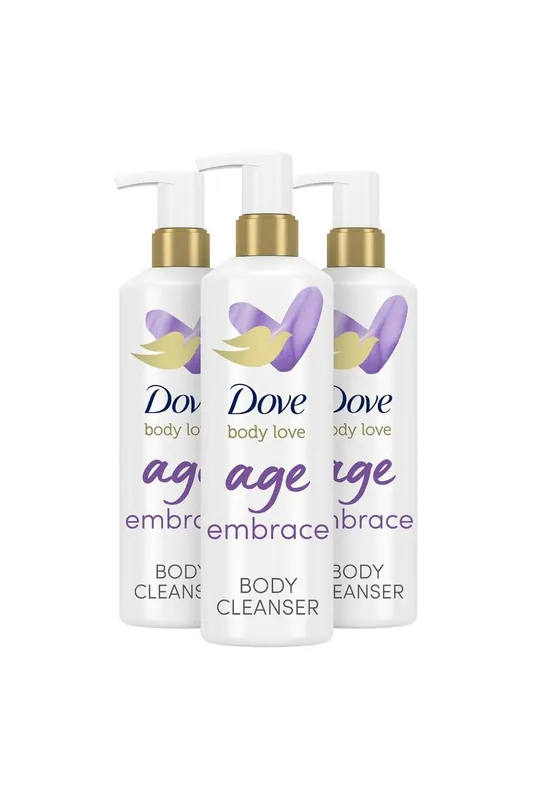 'Body Cleanser' with Peptide Serum & Glycerin, 3x 517ml - Dove