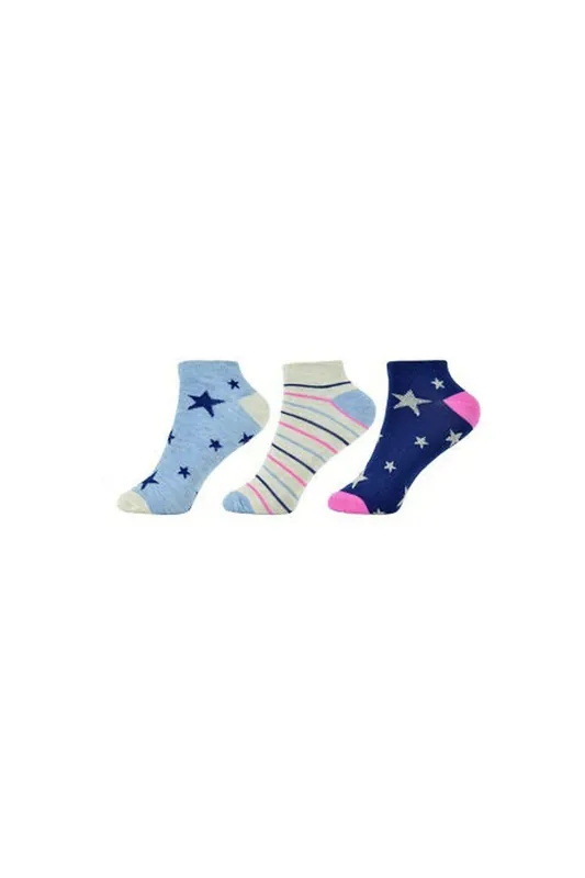 Stars And Stripes Printed Ankle Socks Multi Pack - IKRUSH