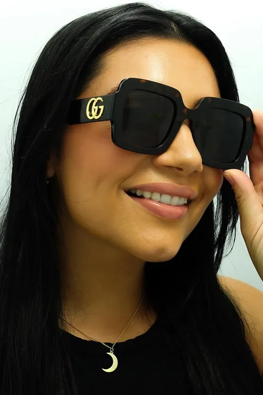 Square Havana Brown GG1547S - Gucci