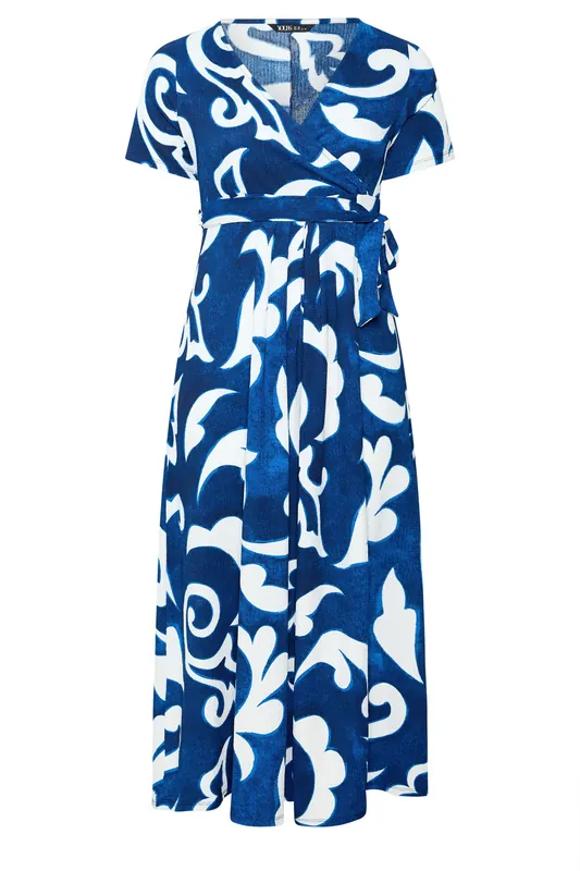 Abstract Wrap Front Dress - Yours