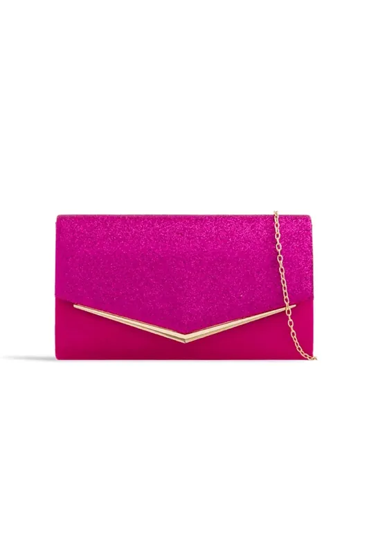 Glitter Envelope Clutch Bag - Aftershock London