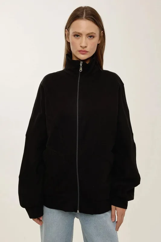 Oversized Zippered Cardigan - Hiccup