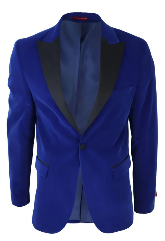 Velvet Dinner Tuxedo Suit Jacket Blazer - Infinity Leather
