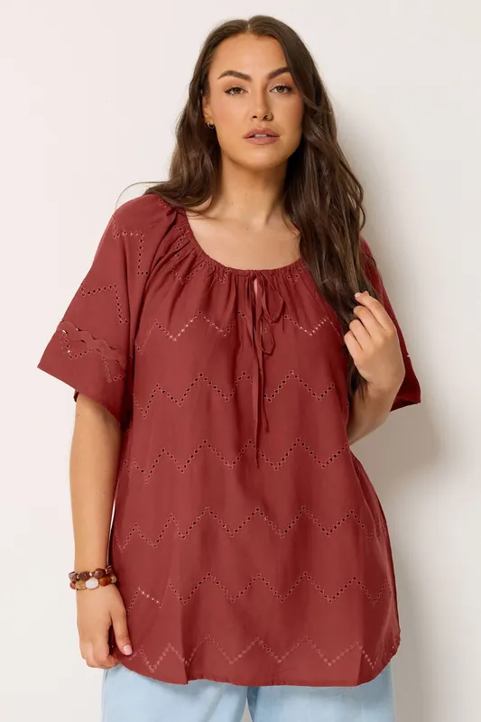 Broderie Anglaise Scallop Blouse - Yours