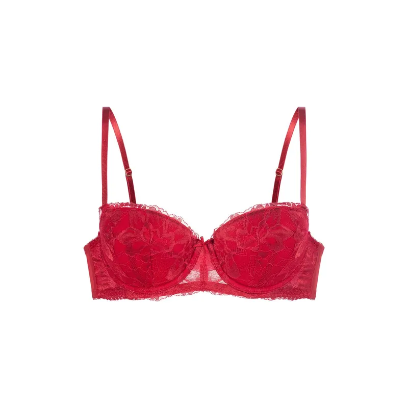 Perfect Lace Red Balconette - Dorina