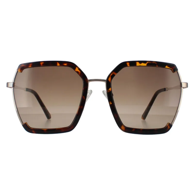 Rimless Dark Havana Brown Gradient GF0418 - Guess