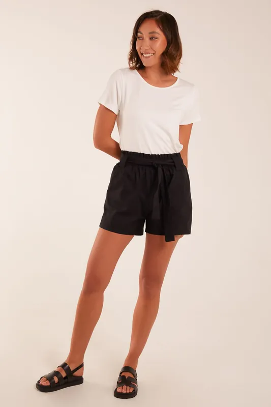 Belted Shorts - Blue Vanilla