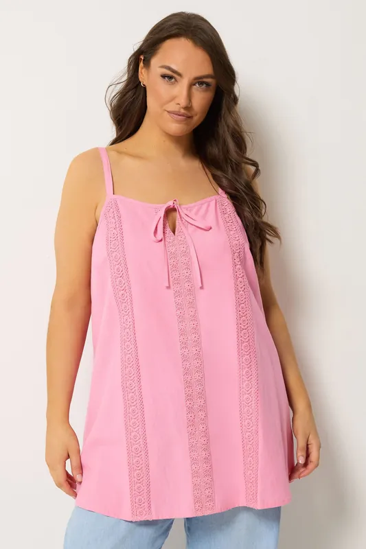Crochet Linen Cami Vest Top - Yours