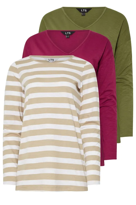 Tall 3 Pack Long Sleeve T-Shirts