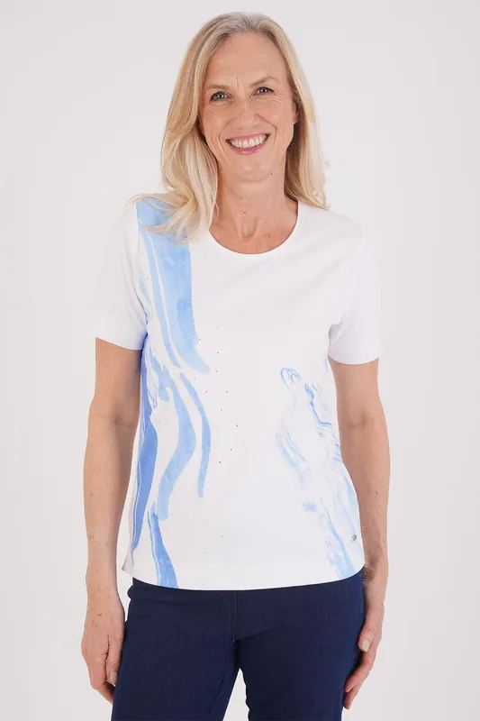 Splash Placement Print Top - Tigi