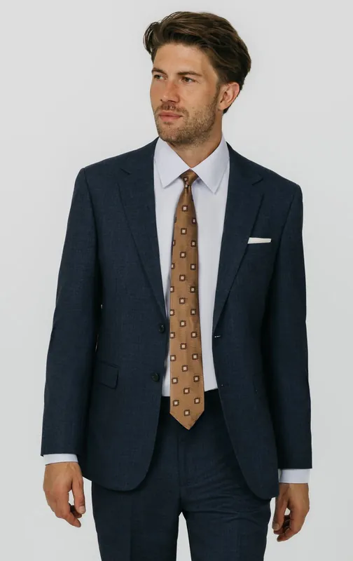Blue Weave Suit Jacket - Dobell