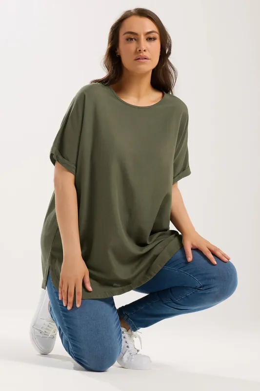 Linen Boxy T-Shirt