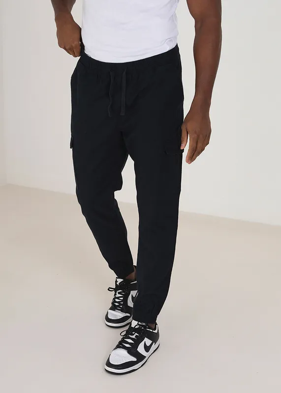 Cotton Linen Blend Cargo Trousers - Brave Soul