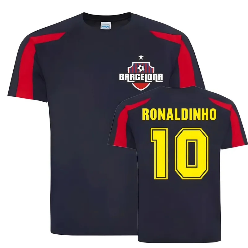 Mens Ronaldinho Sports Training Jersey - FC Barcelona