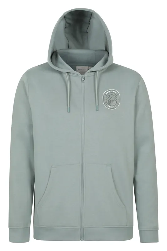 Adventure Awaits' Casual Relaxed Fit Comfy Graphic Full Zip Hoodie - Mountain Warehouse