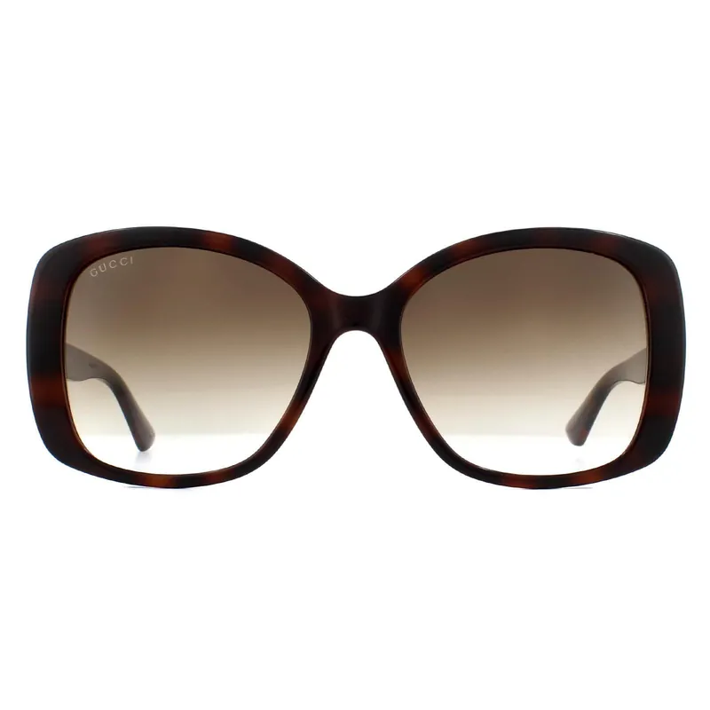 Butterfly Havana Brown Gradient GG0762S Sunglasses - Gucci