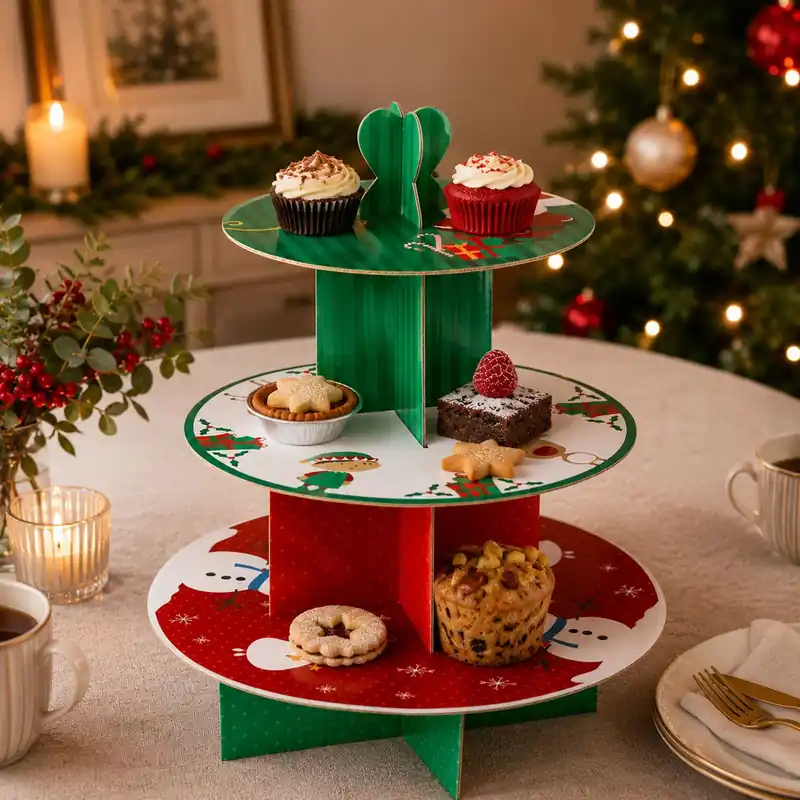 Christmas 3 Tier Cake Stand - Orsina