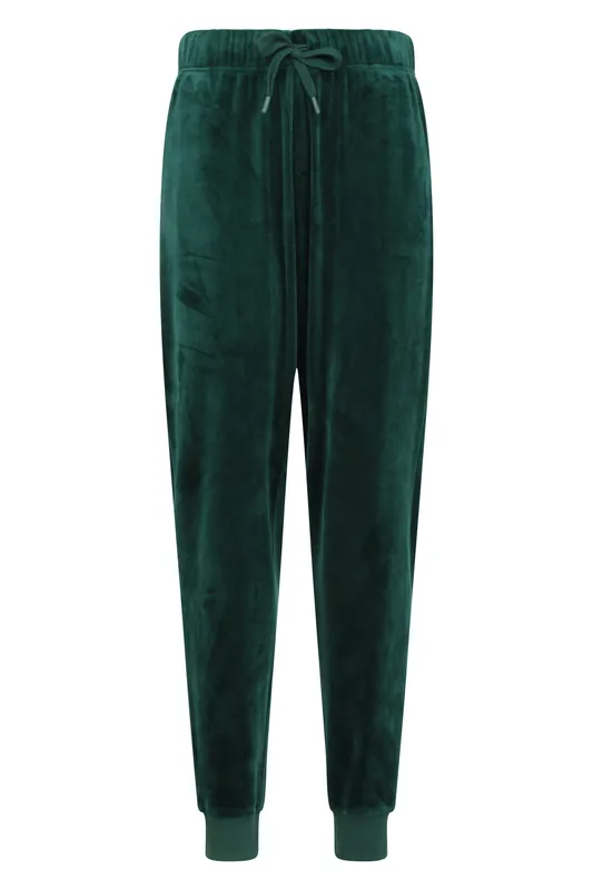 Velvet Loungewear Pants Elastic Waist Trousers - Mountain Warehouse