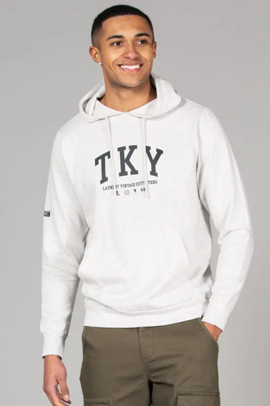 Cotton Blend Hoody with Branding Print - Tokyo Laundry