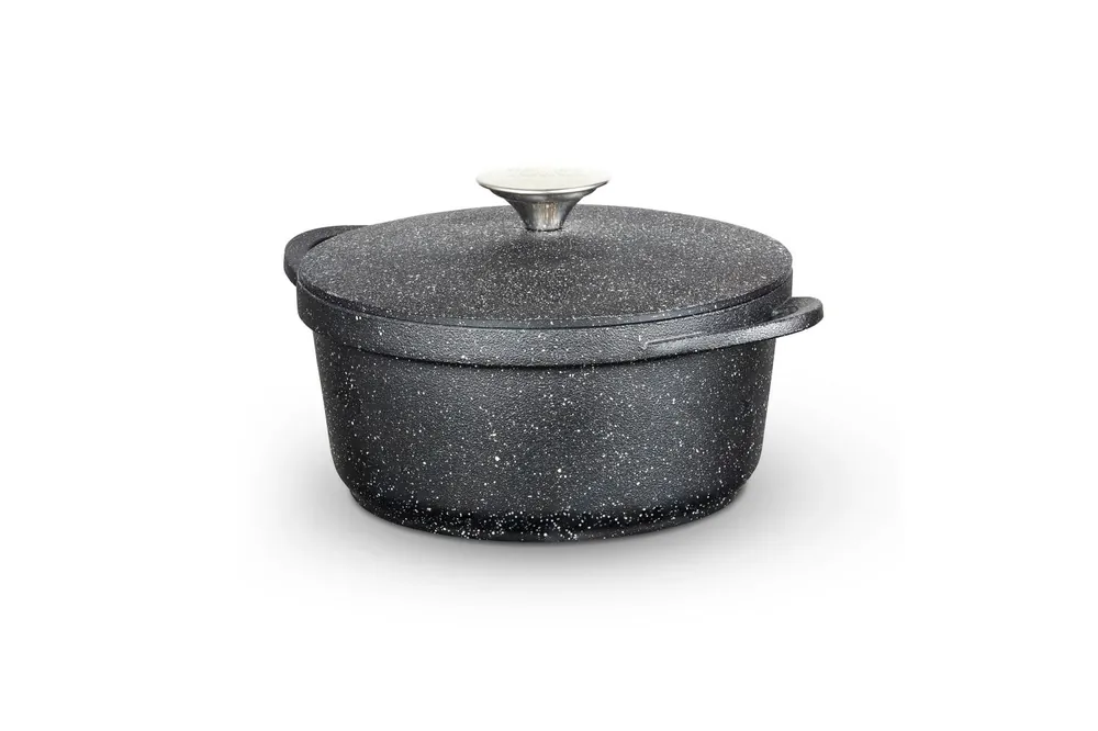 Precision Casserole Dish, 20cm, Lightweight Aluminium, Black T900194 - Tower