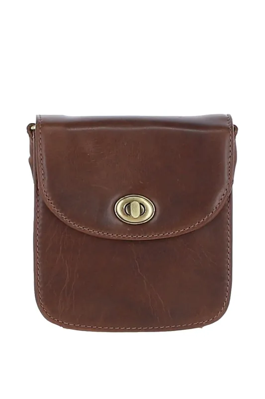 Small Real Leather Crossbody Bag - Ashwood Leather