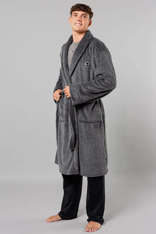 Plush Shawl Collar Dressing Gown - Tokyo Laundry