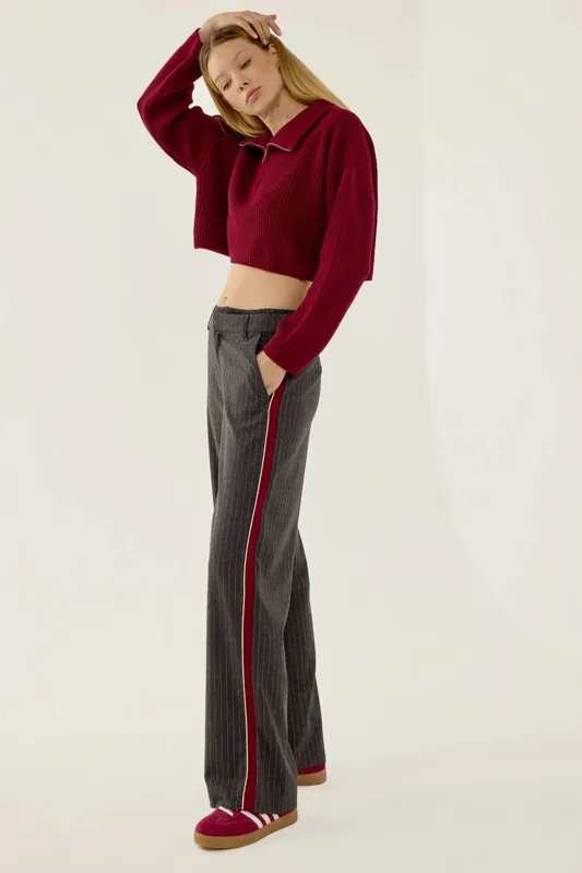 Striped Straight Leg Pants - Hiccup