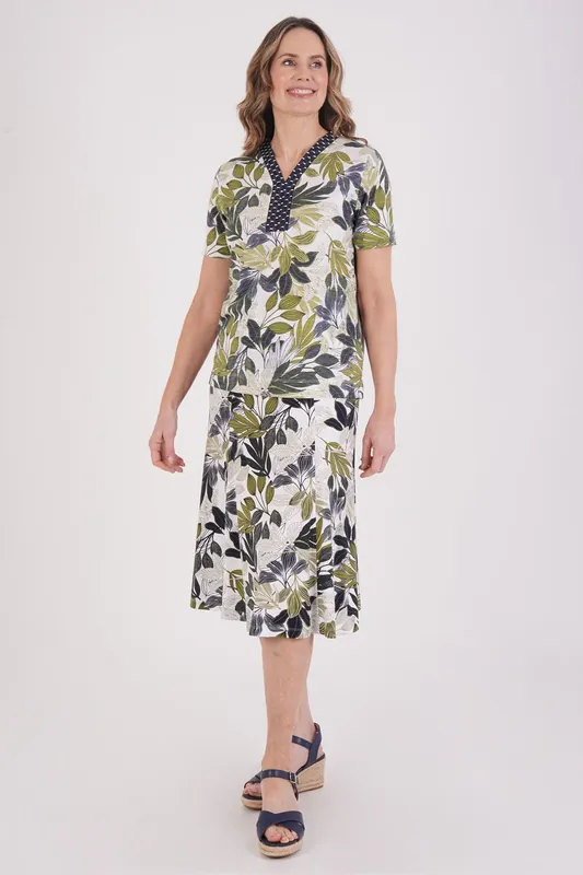 Jungle Print Skirt-Short