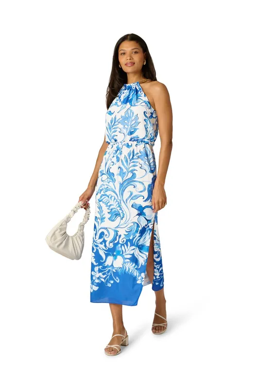 Printed Blouson Dress - Adrianna Papell