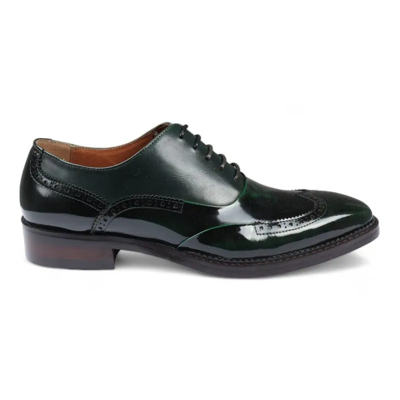 Patent Leather Brogue Formal Shoes - Harry
