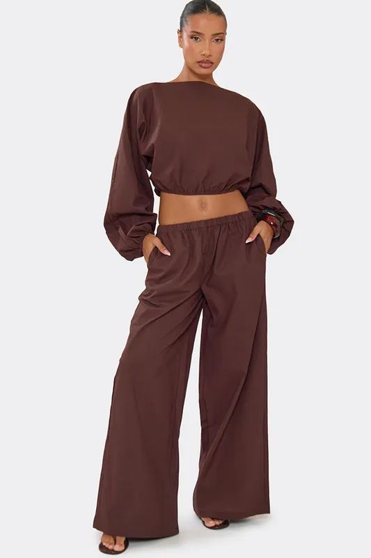 Wide Leg Linen Trousers - EGO