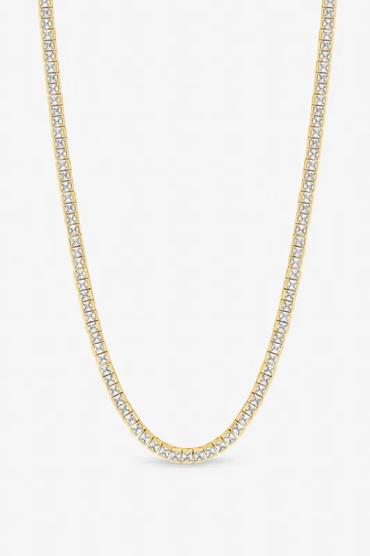 Jon Ricahrd Gold Plated Luxe Tennis Necklace - Jon Richard