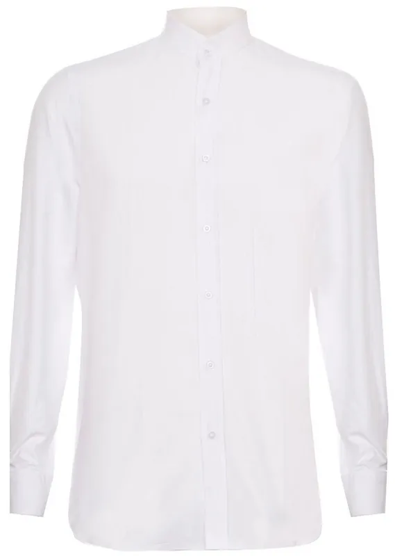 Peaky Blinders Removable Collar Nehru Collarless Shirt - Infinity Leather