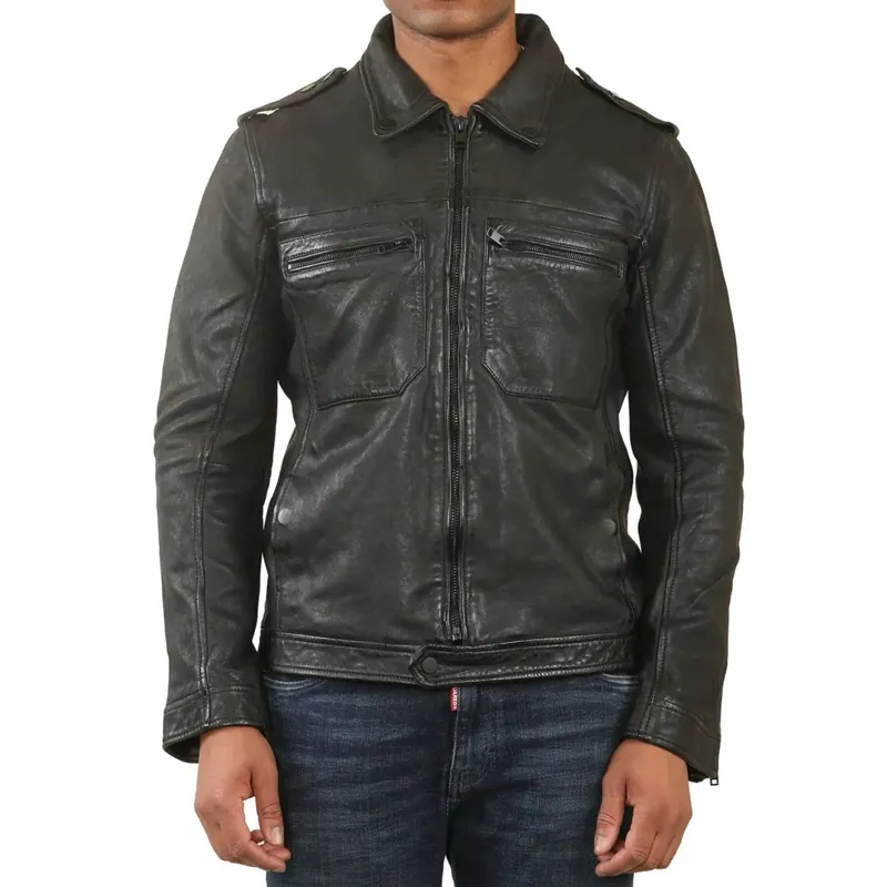 Classic Leather Shirt Jacket - TruClothing