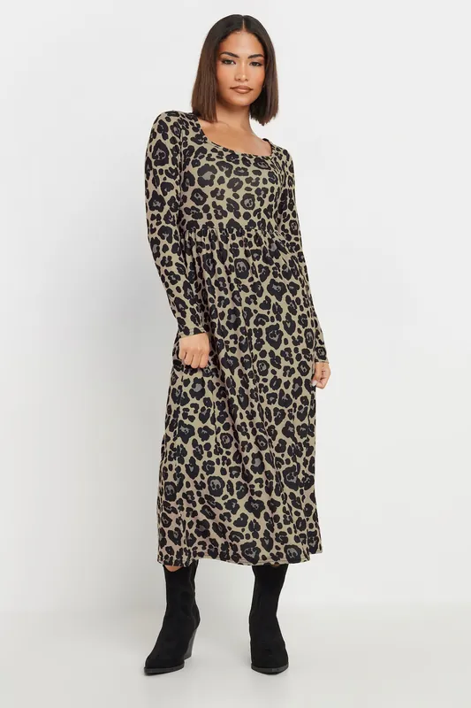 Petite Leopard Tea Dress - PixieGirl