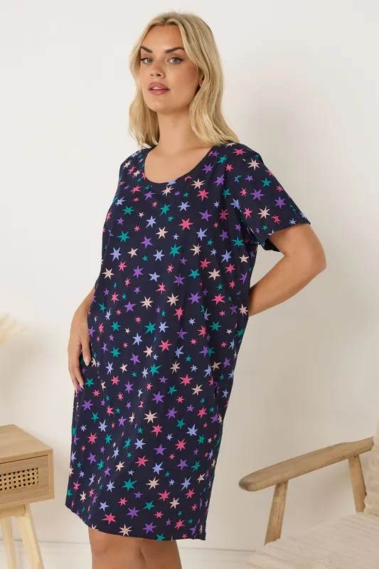 Star Print Nightdress - Yours